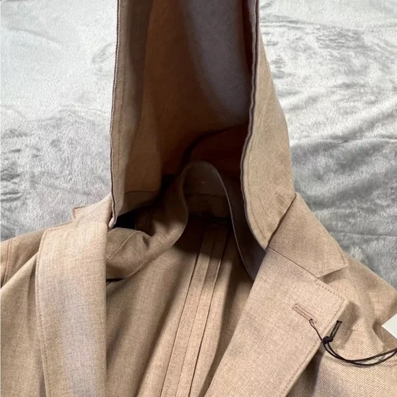 Men´s Tan Hooded Jacket Jackets & Coats